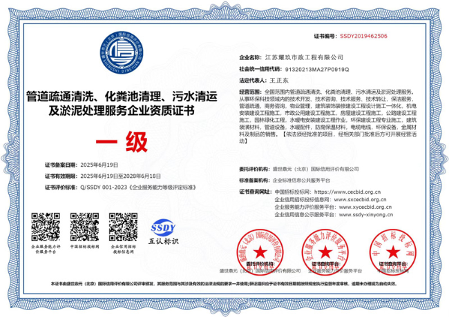 潜山企业资质证书